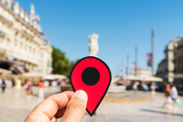 istock red marker in the Place de la Comedie, Montpellier 1179761612