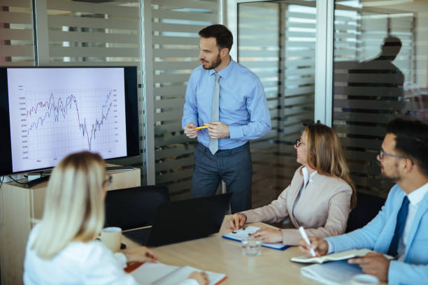 istock Presenting business development in a meeting in the office 1179761731