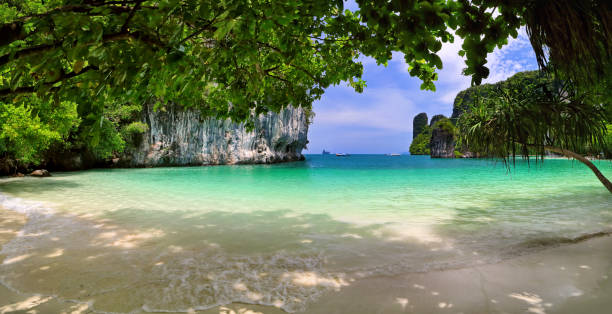 Koh Hong beach panorama stock photo