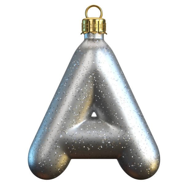 istock Christmas tree decoration font, letter A 1179770083