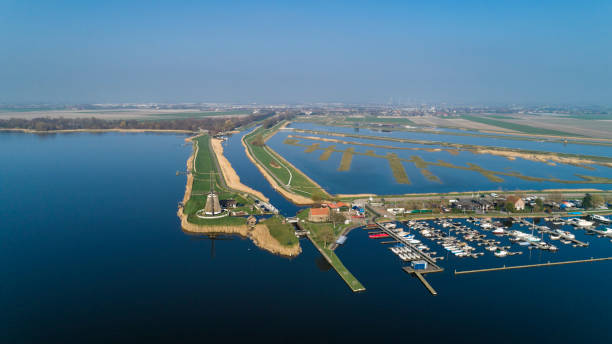 istock Traditional dutch windmills at sunny day , Netherlands. Nature background 1179772108