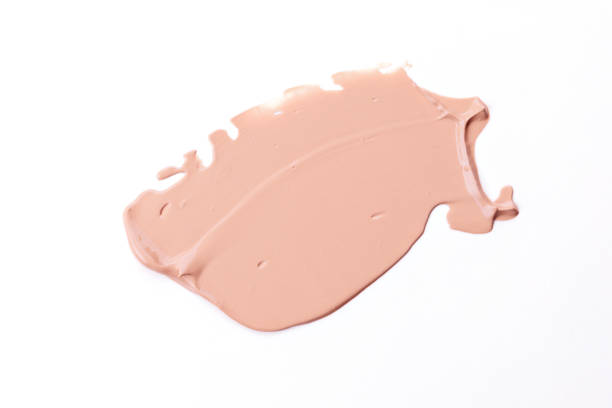 istock Liquid Foundation Smudge On White Background. Close Up Of Cosmetic Makeup Cream Sample Isolated On White. 1179772745