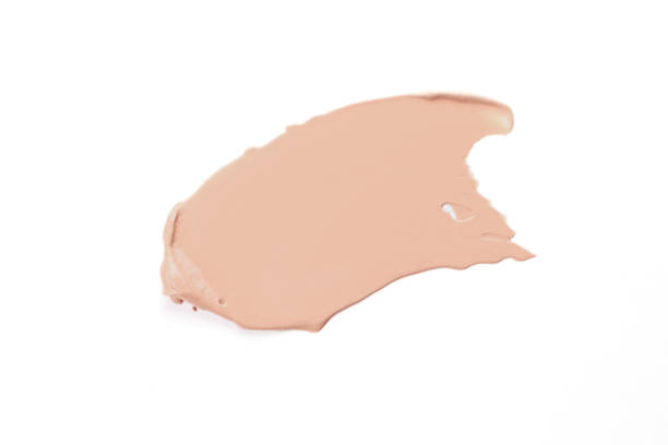 istock Liquid Foundation Smudge On White Background Close Up Of Cosmetic Makeup Cream Sample Isolated On White. 1179772746