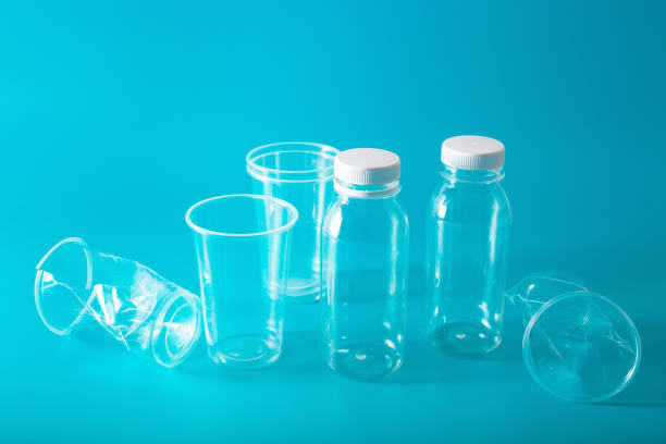 istock single use plastic bottles, cup. concept of recycling plastic, plastic waste 1179775072
