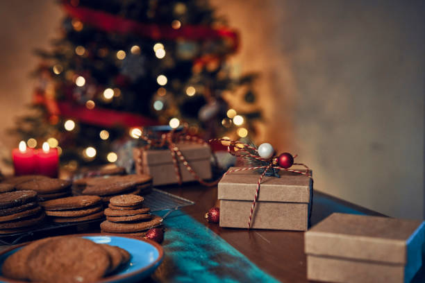 istock Wrapping and Decorating Cookies for Christmas as a Gift 1179779444
