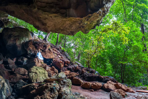 istock Buddha in cave, Wat Suwan Kuha temple, Thailand 1179784761