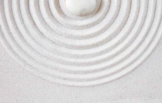 istock Zen japanese garden background top view 1179791944