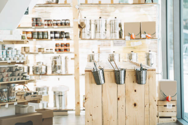 istock Zero waste shop. Plastic free grocery store. 1179797891