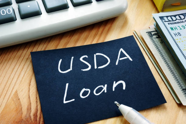 istock Conceptual hand written text showing USDA Loan 1179800328