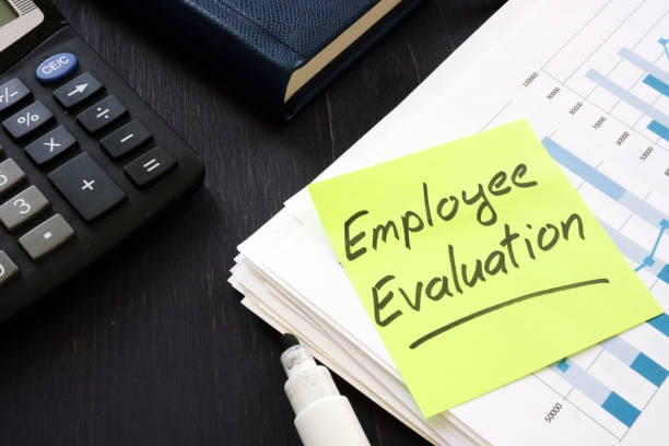 istock Conceptual printed text on a paper showing employee evaluation 1179800626