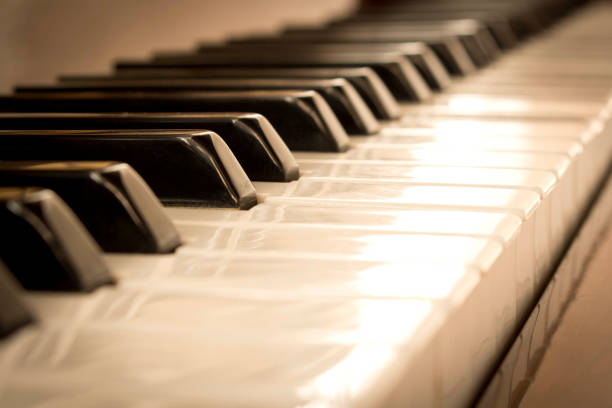 istock Piano keys. Piano keys background. Selective focus. 1179804926