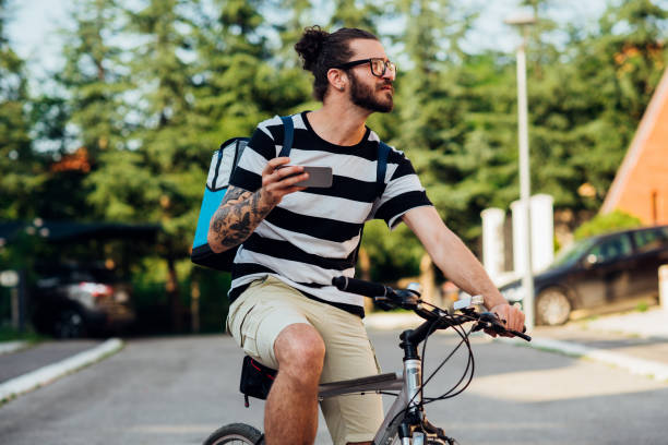 istock Bike delivery guy 1179813095