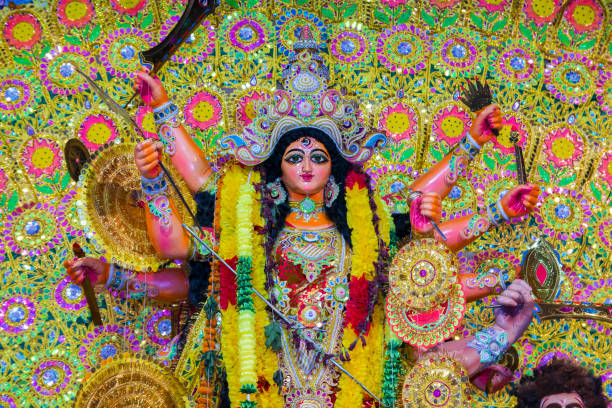 istock Worshiping of Goddess Durga 1179814812