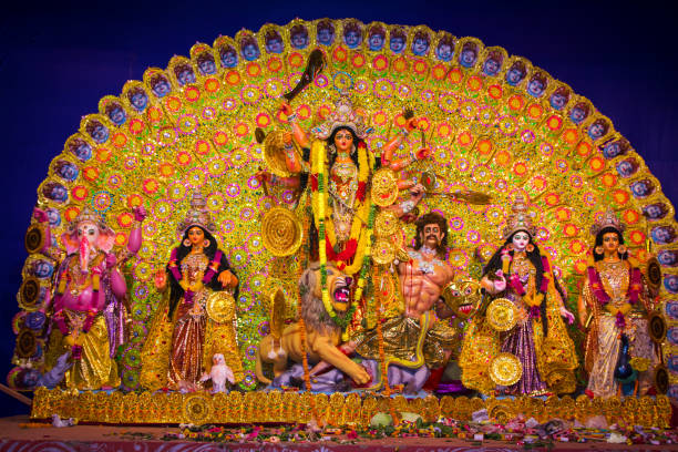 istock Worshiping of Goddess Durga 1179814822
