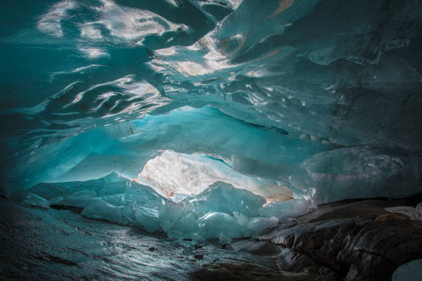 istock beautiful blue ice glacier cave grotto inside the mountain glacier 1179820155