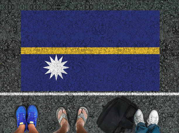 istock legs and flag of Nauru 1179822313