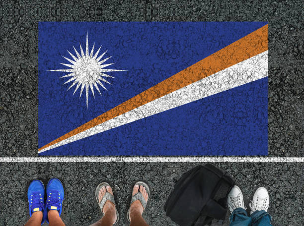 istock legs and flag of Marshall Islands 1179822325