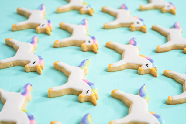 istock Unicorn sugar cookies decorated with royal icing 1179826959