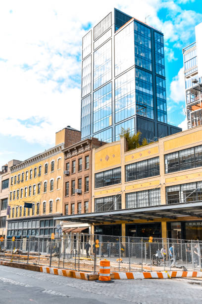 istock NYC Street under works. Modern edition style. 1179826960