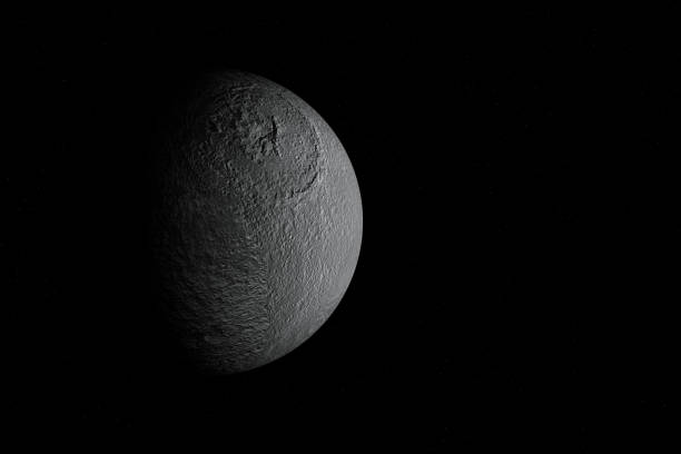 istock Tethys - Moon of Saturn 1179826984