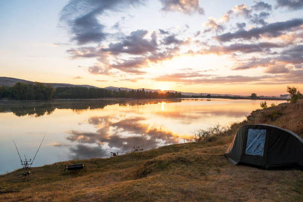 istock Fishing adventures, carp fishing. 1179828009