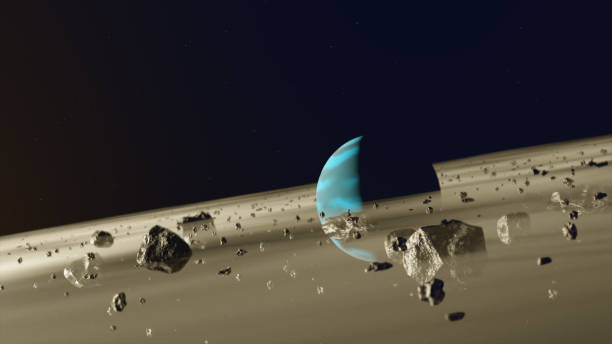 istock Nebula and galaxies in Space Planet Rings animation 3D rendering 1179829151