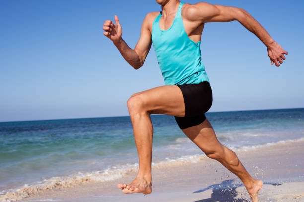 istock Torso shot of a muscular man running 1179838095