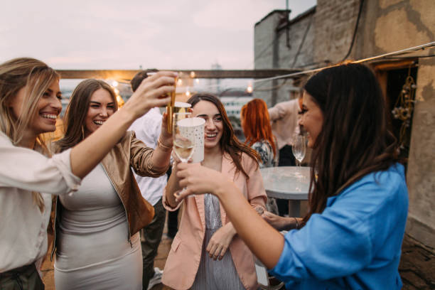 istock Girlfriends at the party 1179842445