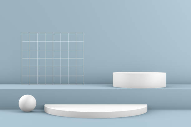 istock 3D Geometric Shapes Abstract Minimal Background, Blank Product Stand 1179842590