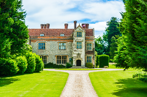 Chawton, UK - July 16, 2016: Chawton House, a manor house in Hampshire, England, UK.
