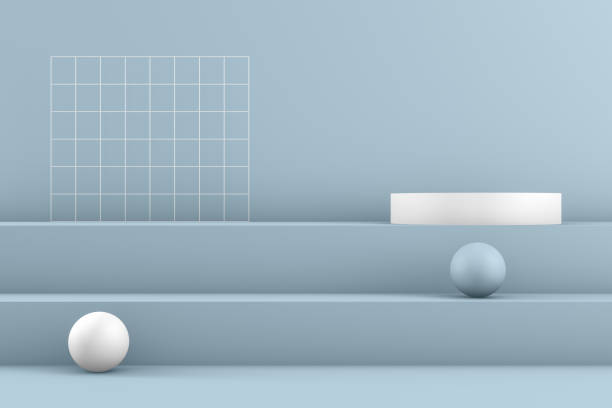 istock 3D Geometric Shapes Abstract Minimal Background, Blank Product Stand 1179843335