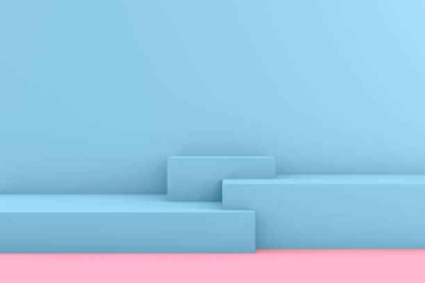 istock 3D Geometric Shapes Abstract Minimal Background, Blank Product Stand 1179844710
