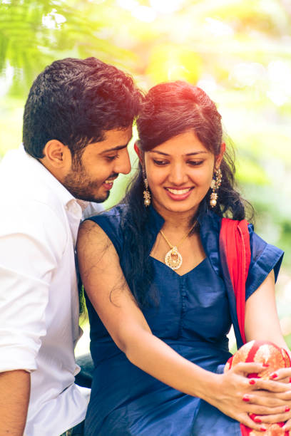 istock Happy Young Indian couple 1179845879