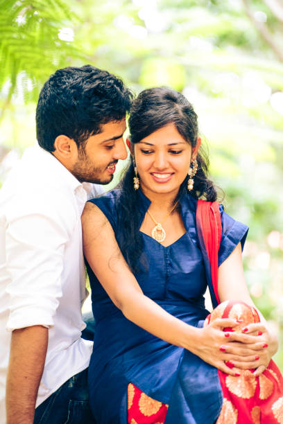 istock Happy Young Indian couple 1179846144