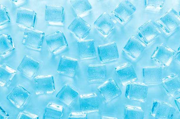 istock abstract background with ice cubes and water drops, flat lay 1179847461