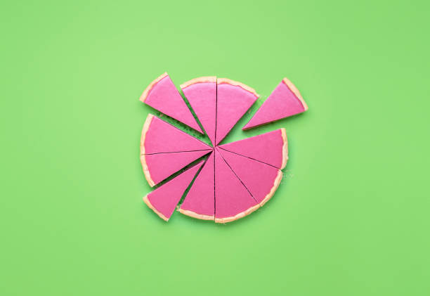 istock Sliced pink chocolate pie. Swiss chocolate dessert 1179848360