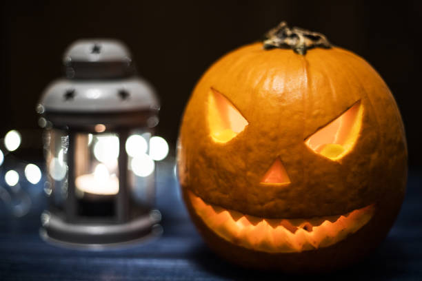 istock Halloween carved pumpkin, jack-o-lantern 1179852270