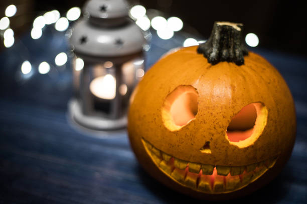 istock Halloween carved pumpkin, jack-o-lantern 1179852308