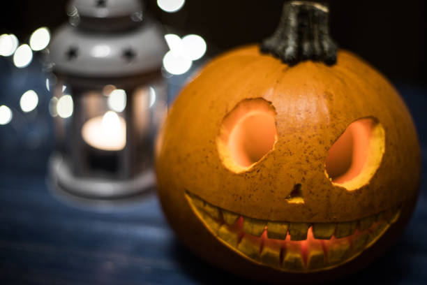 istock Halloween carved pumpkin, jack-o-lantern 1179852314