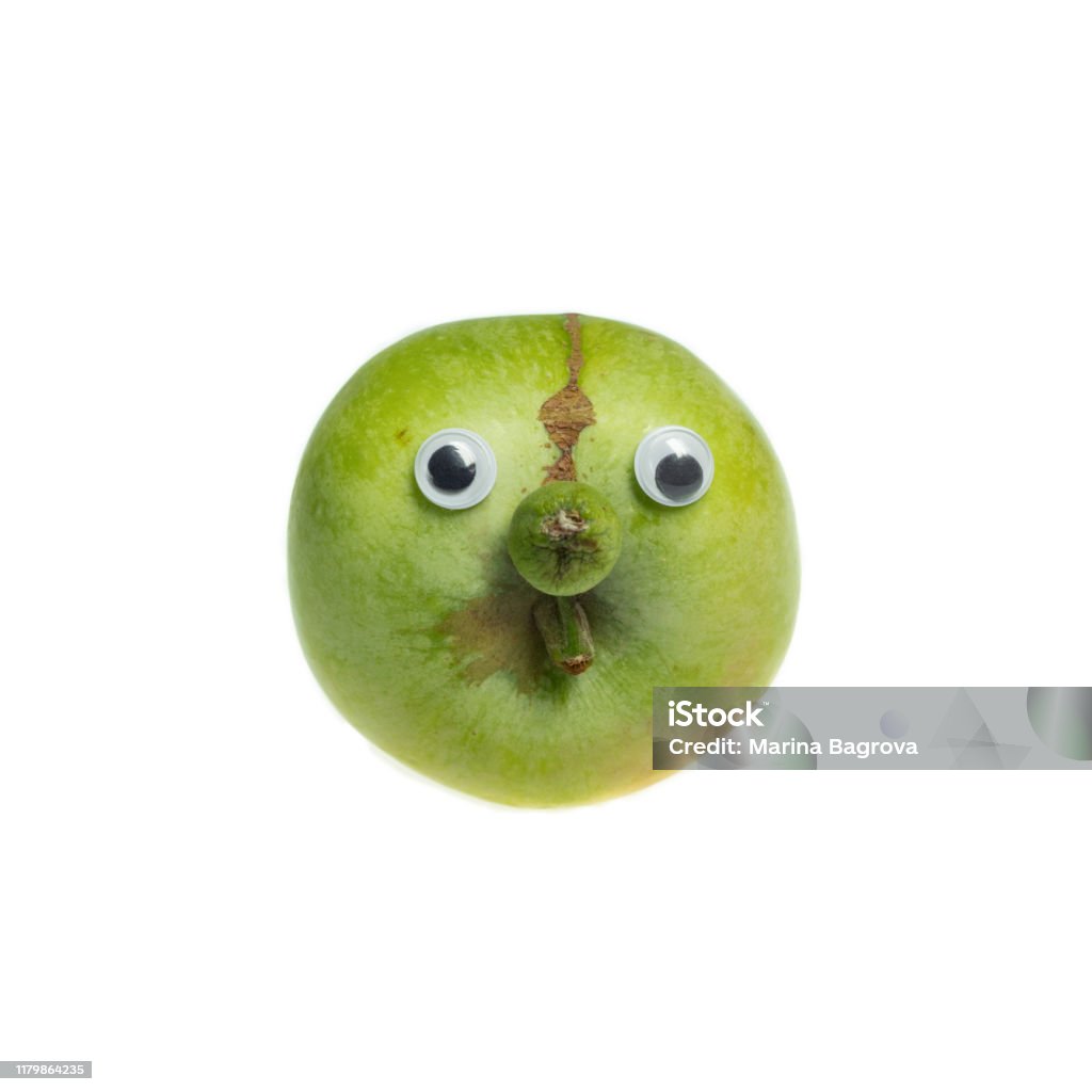 Khái Niệm Thực Phẩm Xấu Xí Hợp Thời Trang Táo Hài Hước Màu Xanh Lá ...