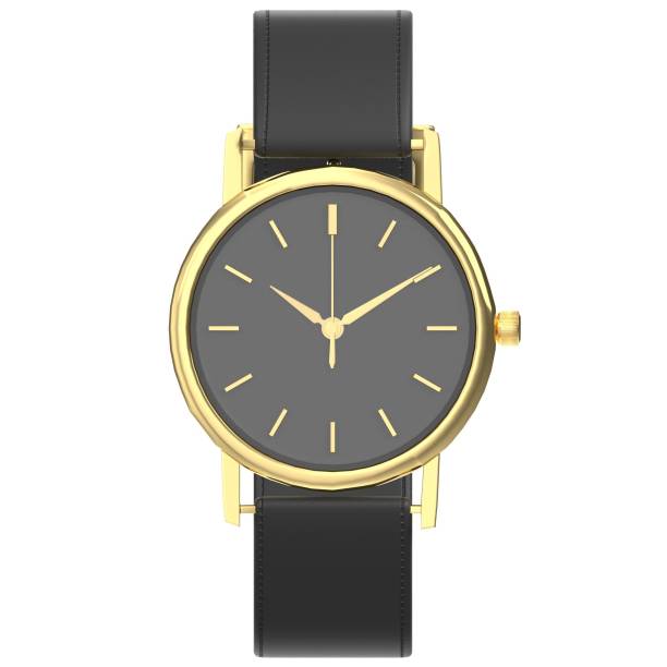 istock Wristwatch with leather watchstrap 1179864931