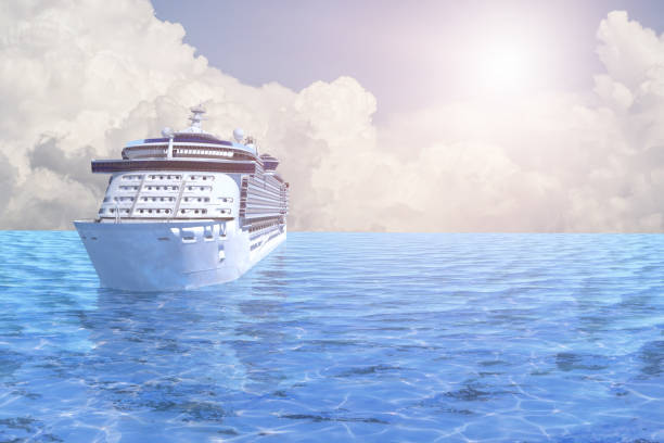 istock Concept art of cruise ship model, render 3D 1179879354