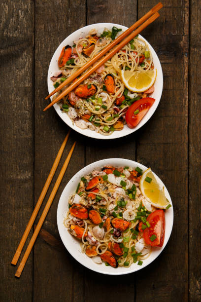 istock Noodles with seafood 1179883235