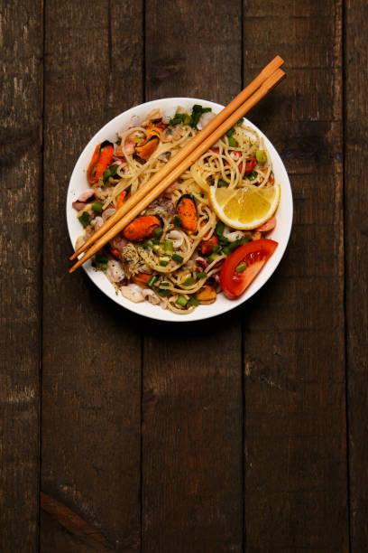 istock Noodles with seafood 1179884853