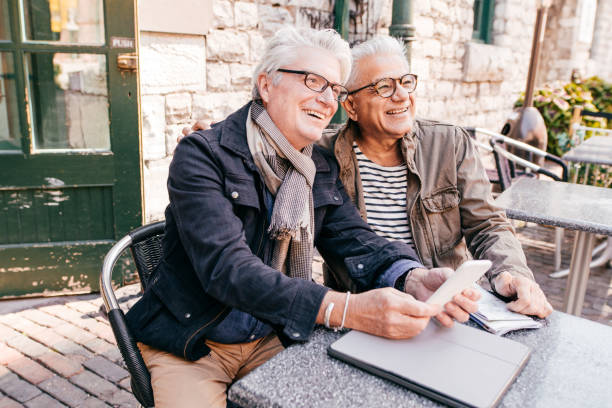 istock Planning adventure trip after retirement 1179884947