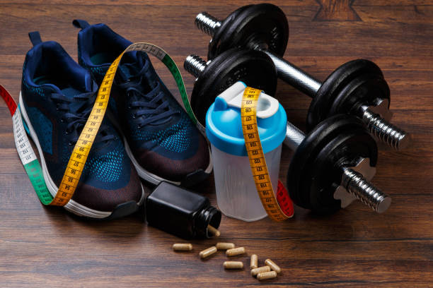 istock Different items for fitness 1179892519