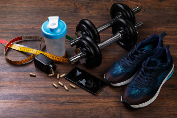 istock Different items for fitness 1179892623