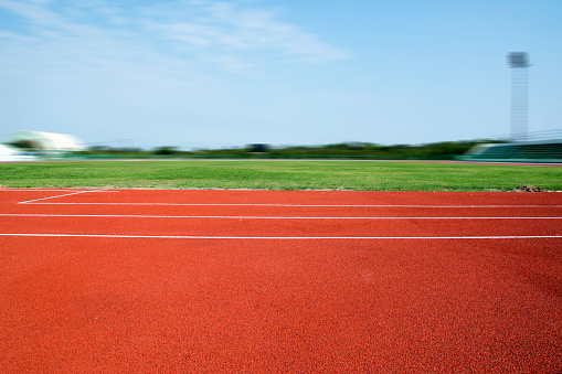 Running track for the athletes background, Athlete Track or Running Track