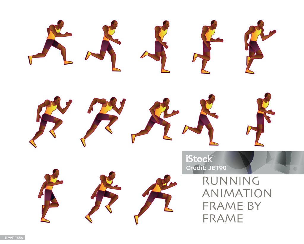 Man Run Chu Kỳ Hoạt Hình Sprite Tờ Chạy Từng Khung Hình Hoạt Hình Vector  Hình minh họa Sẵn có - Tải xuống Hình ảnh Ngay bây giờ - iStock