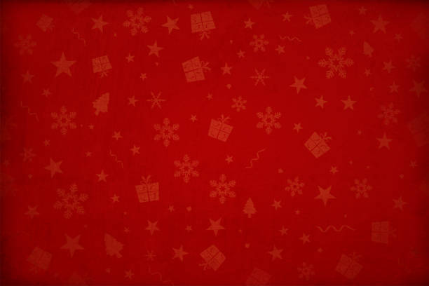 ilustrações de stock, clip art, desenhos animados e ícones de horizontal vector illustration - dark wine red colored gradient effect wallpaper texture all over pattern of xmas elements christmas backgrounds - christmas paper